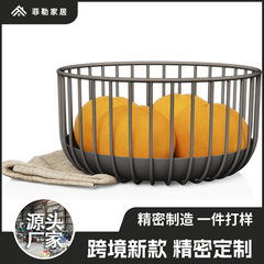 亚马逊金属钢丝装饰带可拆卸托盘方便清洁适用于厨房柜台水果篮