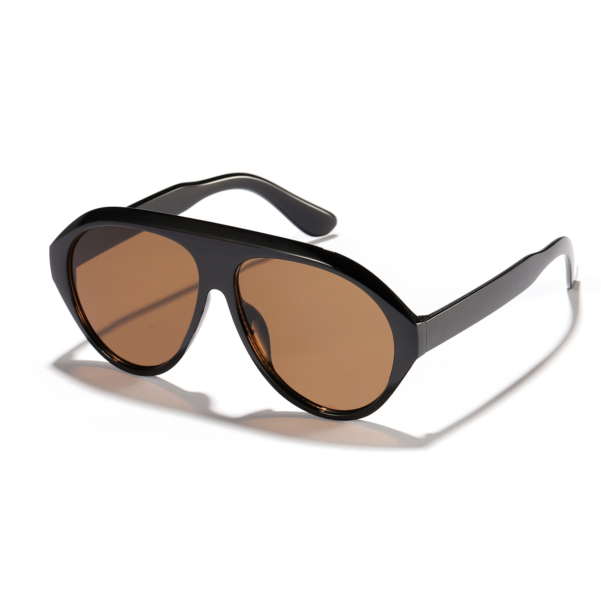La cara grande es delgada y la tendencia del espejo de sapo, sombrilla personalizada, gafas de sol a prueba de rayos UV, fiesta de fiesta, gafas de moda
