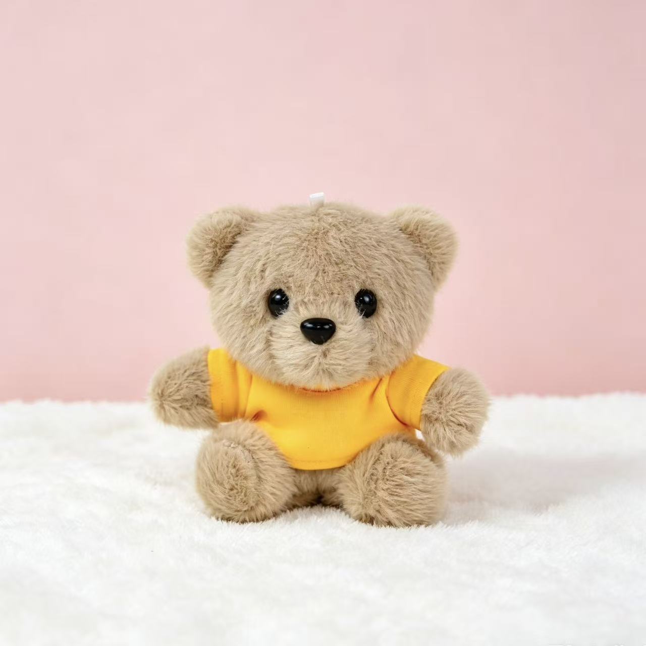 Vestido osos llaveros muñecas de peluche camisetas pantalones mochila colgante pequeño regalo colgante muñeca de peluche