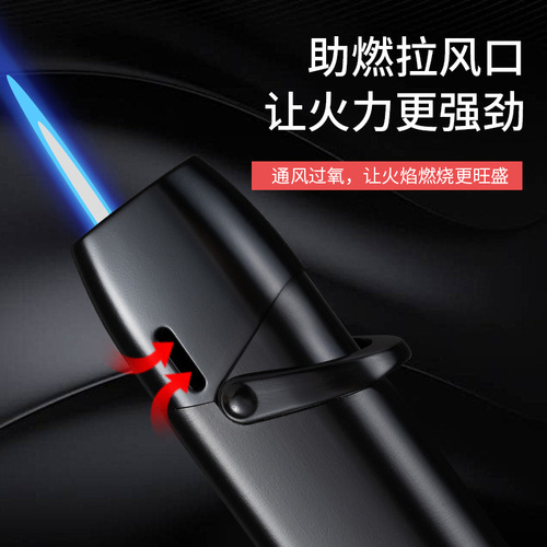 Inflatable windproof lighter for men with creative personality, direct female mini compact wholesale logo gift