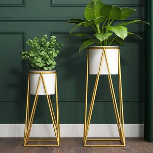 Scandinavian Simple Iron Flower Stand Indoor Living Room Balcony Flower Stand Pothos Green Plant Home Decorative Flower Pot Stand New Style