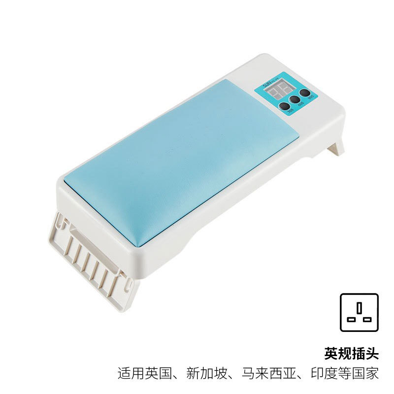 Con almohada de mano, lámpara de uñas, lámpara de fototerapia especial para salón de uñas, máquina de uñas de mano, plegable y conveniente, lámpara de cocción de dos manos transfronteriza