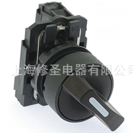 2档自锁1NO黑22mm塑料旋钮施耐徳XB5-AD21C正品Schneider选择开关