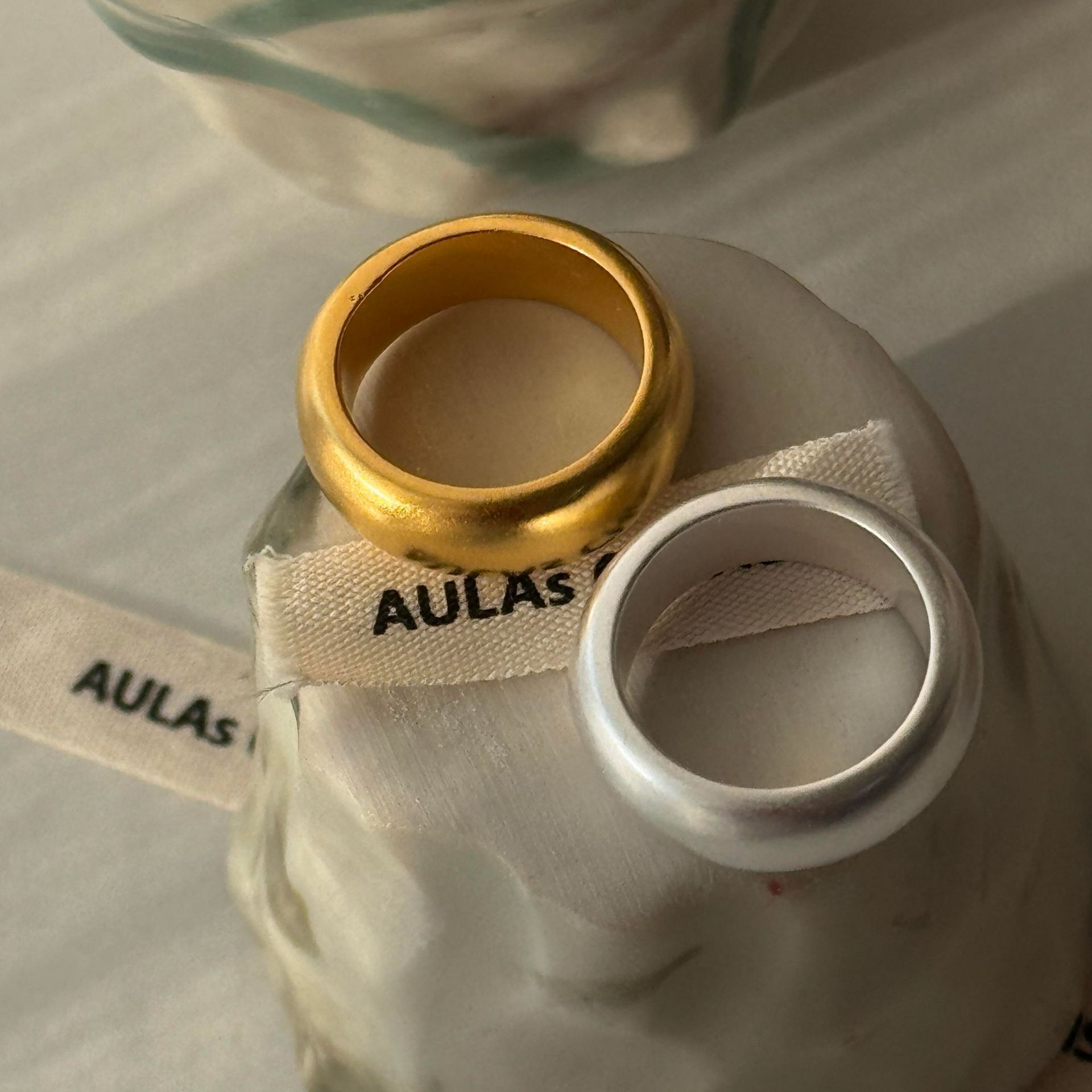Matte brand ring