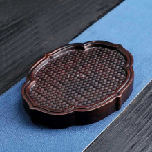 批发黑檀木整块实木大小茶盘干泡台壶承家用简约中式复古茶海酒店