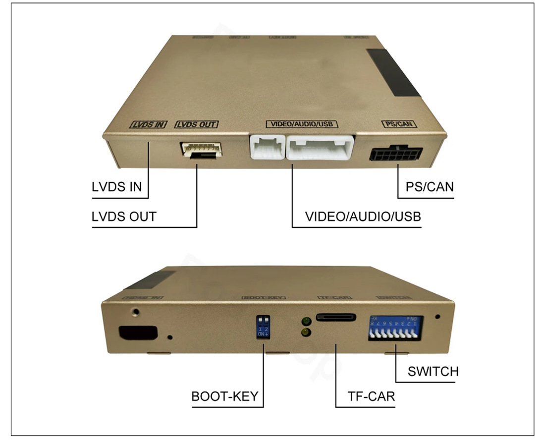 Wireless Carplay Android Auto decoding box for Ford Sync2 system