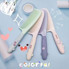 卡通梳子可愛硅膠塑料造型直發梳家用少女家用便攜密齒美發梳批發