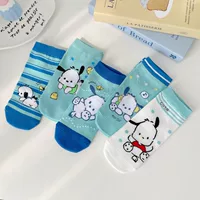Новые женские носки с героями мультфильмов в японском стиле, женские носки из чесаного хлопка, модные милые носки унисекс в стиле аниме, короткие носки с низким вырезом.