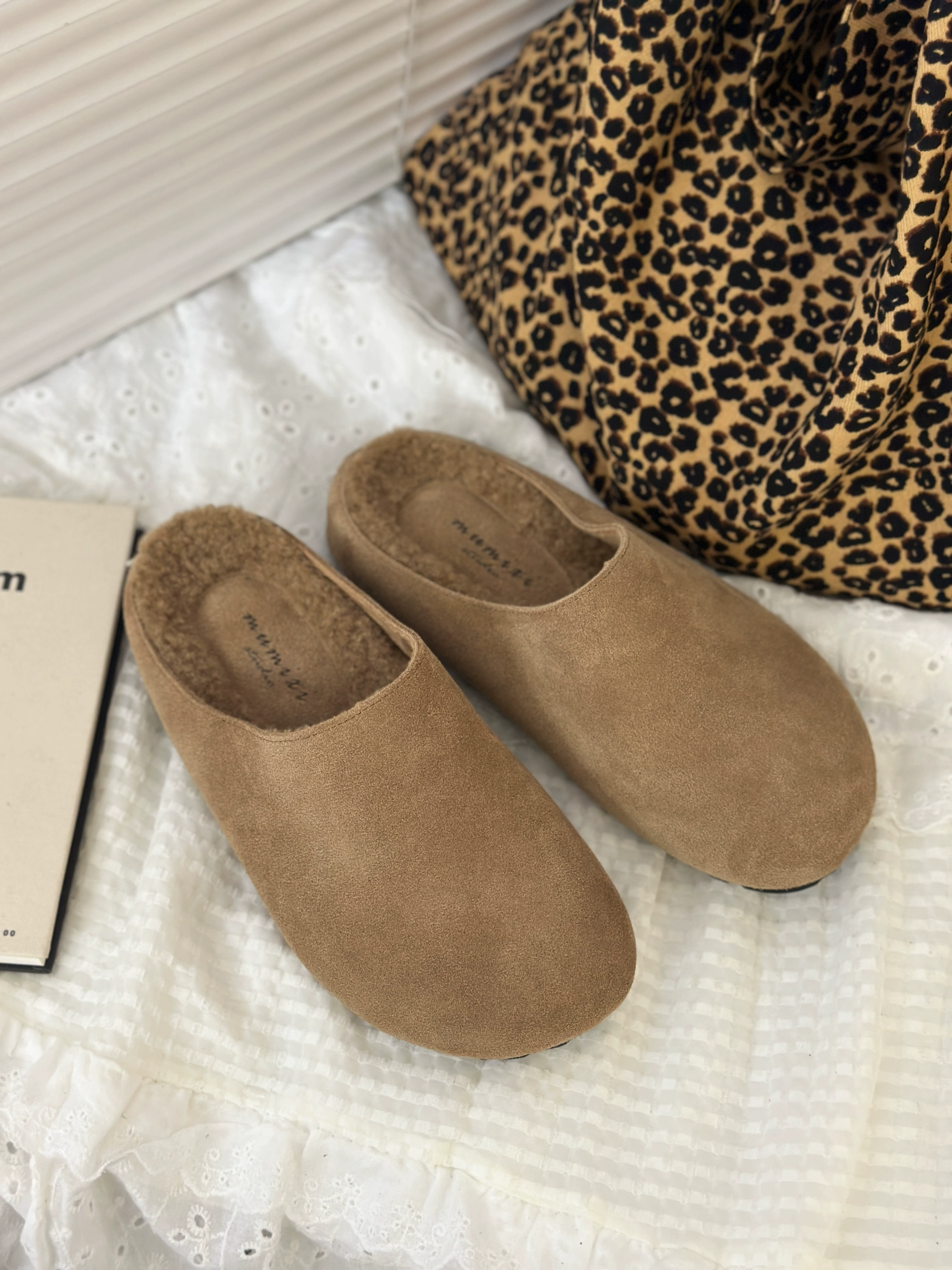 Женские полутапочки Birken из натуральной кожи на толстой подошве Du Xiaodu, осень 2025, для беременных женщин, нескользящие, ретро, уродливые, милые, модные