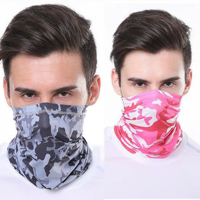 Hielo seda turbante mágico de verano deportivo al aire libre para hombres y mujeres cuello pañuelo de bicicleta máscara de pesca cuello delgado comercio exterior