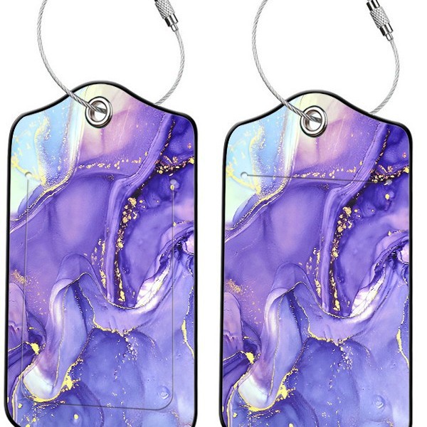 Cross-Border Double-Sided Material, Oil-Edged Leather Temu Ready-Made Lanyard, Boarding Pass, Travel Id