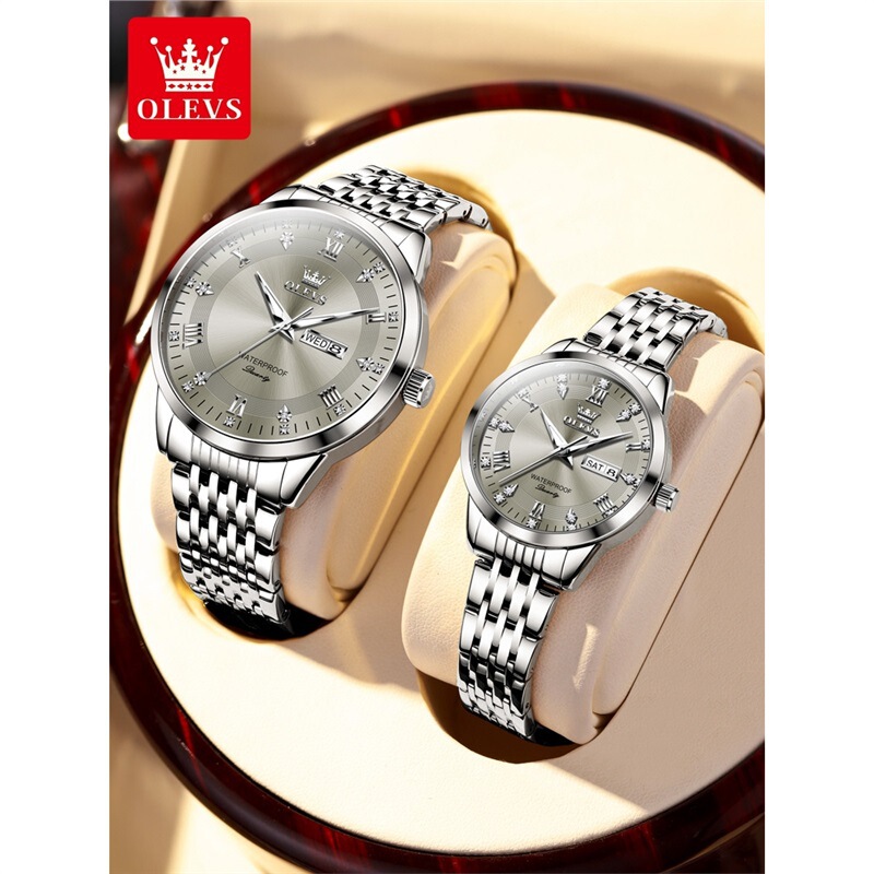 Swiss genuine product Couple's watches, a pair of fashionable women's and trendy men's watches, waterproof and ultra-thin Swiss genuine product Couple's watches, a pair of fashionable women's and trendy men's watches, waterproof and ultra-thin