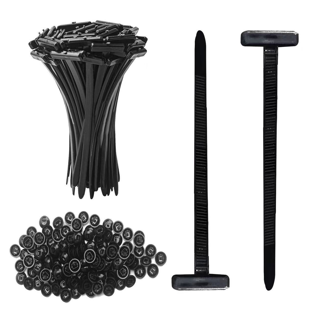 尼龙扎带多功能扎带穿心钉卡扣汽车电动车固定底板叶子板柳丁批发