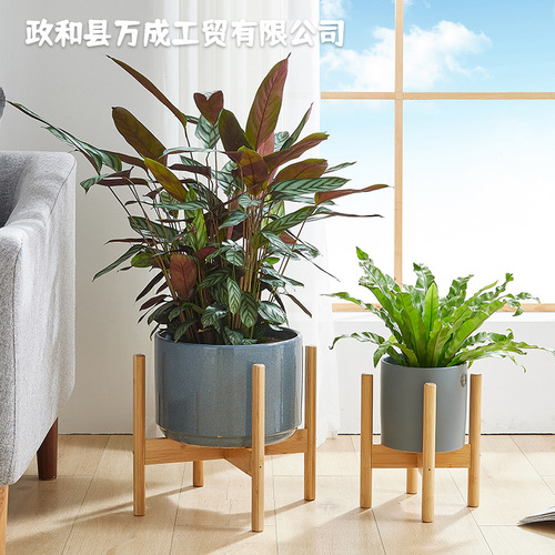Nordic planter stand cross small flower stand floor-standing shelf balcony living room pothos planter stand one-piece dropshipping