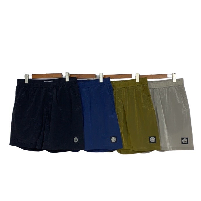 Summer 24 New Stone Metal Nylon Sports Casual Quick-Drying Shorts Loose Retro Five-Point Shorts Vintage Style