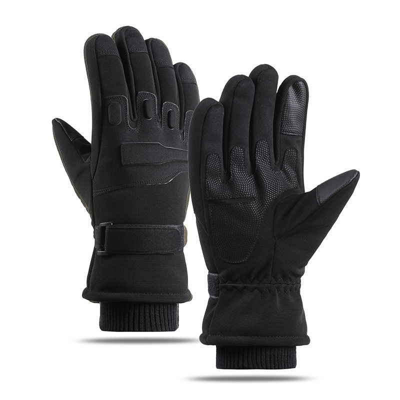 Guantes tácticos de invierno al aire libre de entrenamiento de montaña de campo de montaña de invierno guantes antideslizantes para hombres