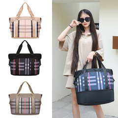 Cross-border portable large-capacity hobo bag for commuting, short trips, business trips, outdoor travel, dry-wet separation, fitness bag