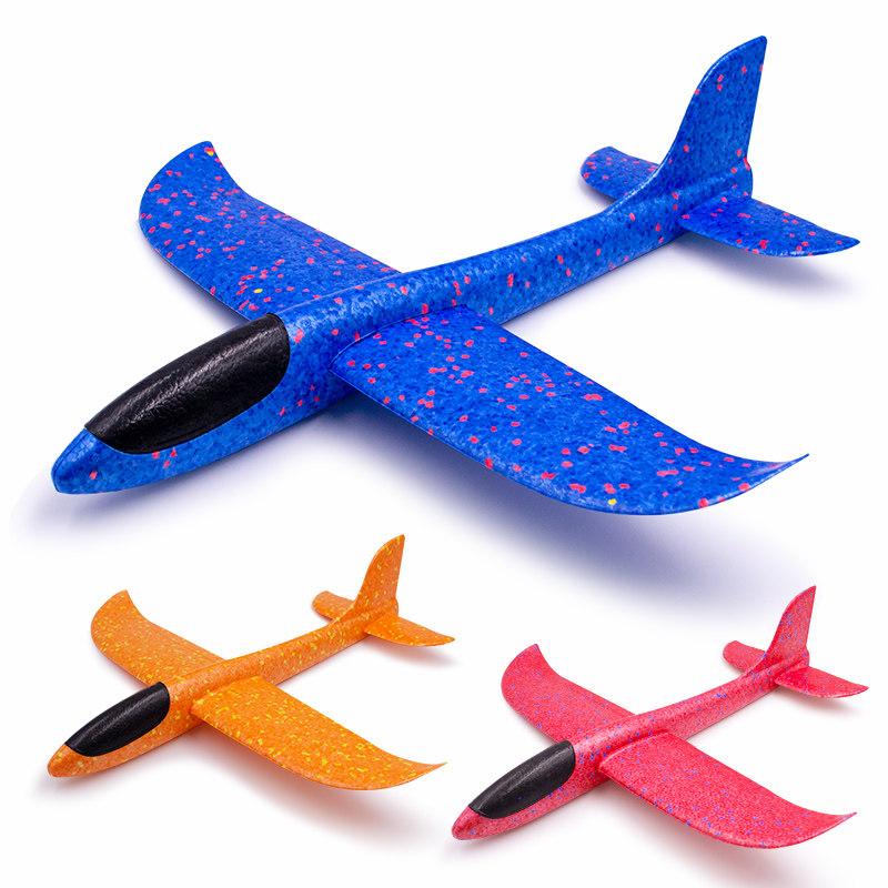 48cm gran mano juega avión espuma avión para niños swing lanzamiento deslizante padre-hijo deslizante al aire libre