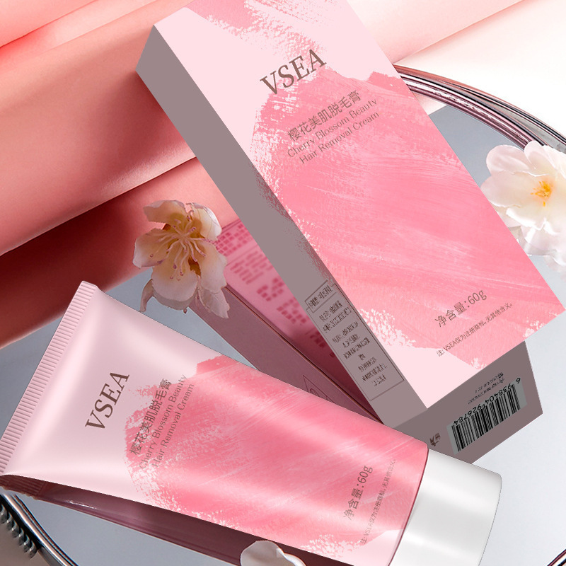 Cherry blossom depilación suave para todo el cuerpo, espuma para eliminar el vello de las piernas, espuma para hombres y mujeres al por mayor.