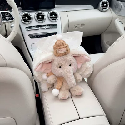 Car tissue box/set – Elephant Car Creative Seat Back