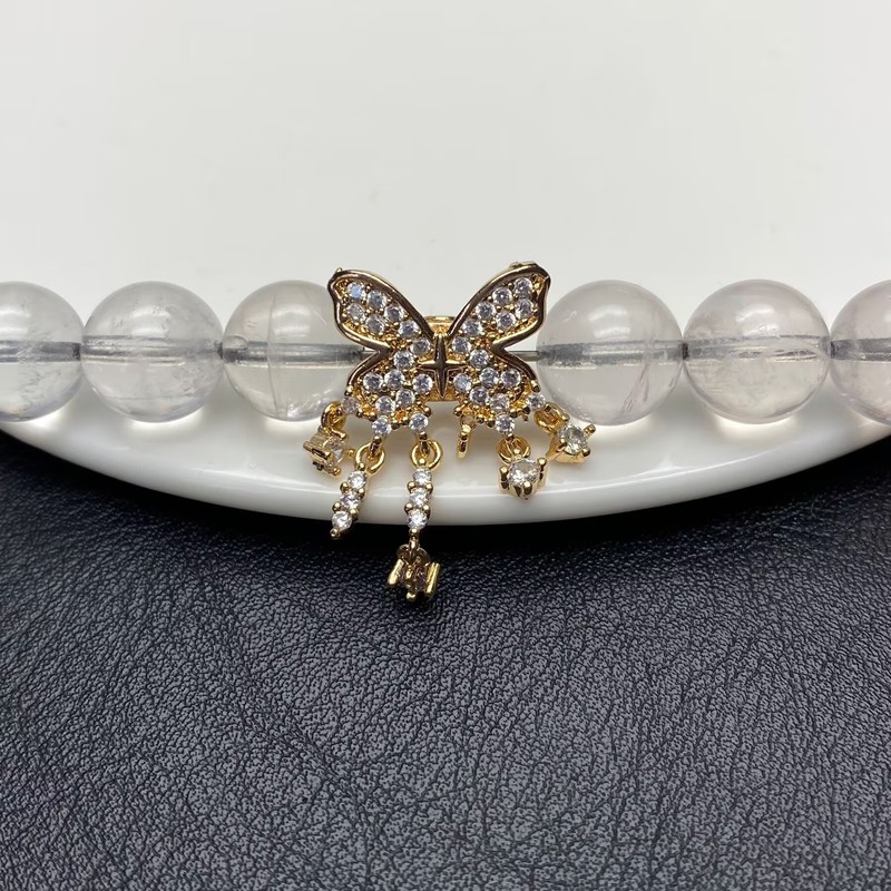 蝶のフリンジDIY14Kクリスタル文玩ブレスレットオリジナルアクセサリー、ダイヤモンド付き、高色保持ビーズ、中国風|undefined