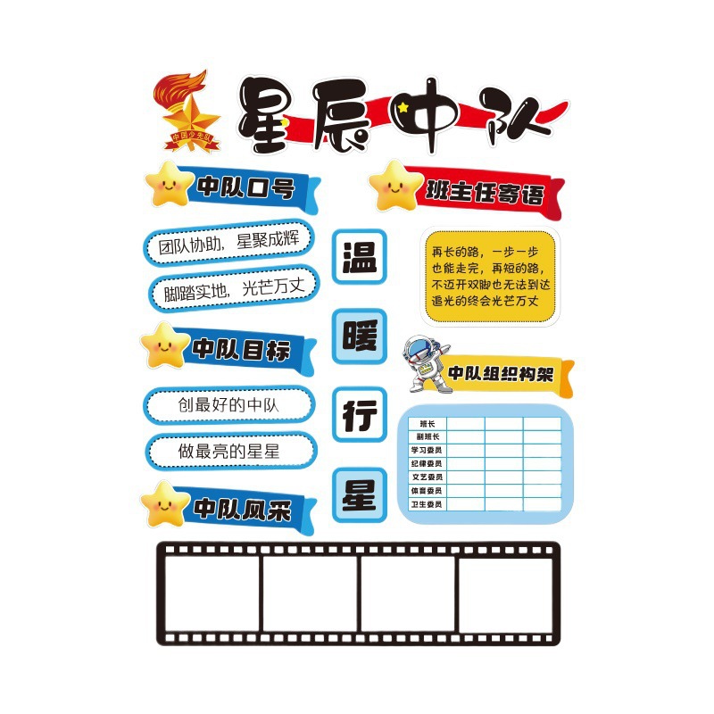 班级文化建设墙贴
