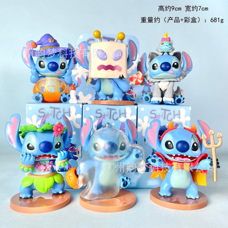 クロスボーダーの小包は史迪仔の手を使ってハロウィンの星間の宝物の公仔の盲の箱を作って卵の子供機の置物を捻ります。|undefined