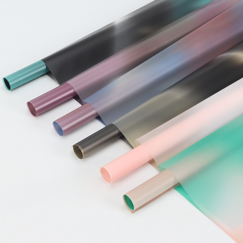 厂家现货批发防水鲜花包装纸极光雾面韩素纸花店包花资材量大价优