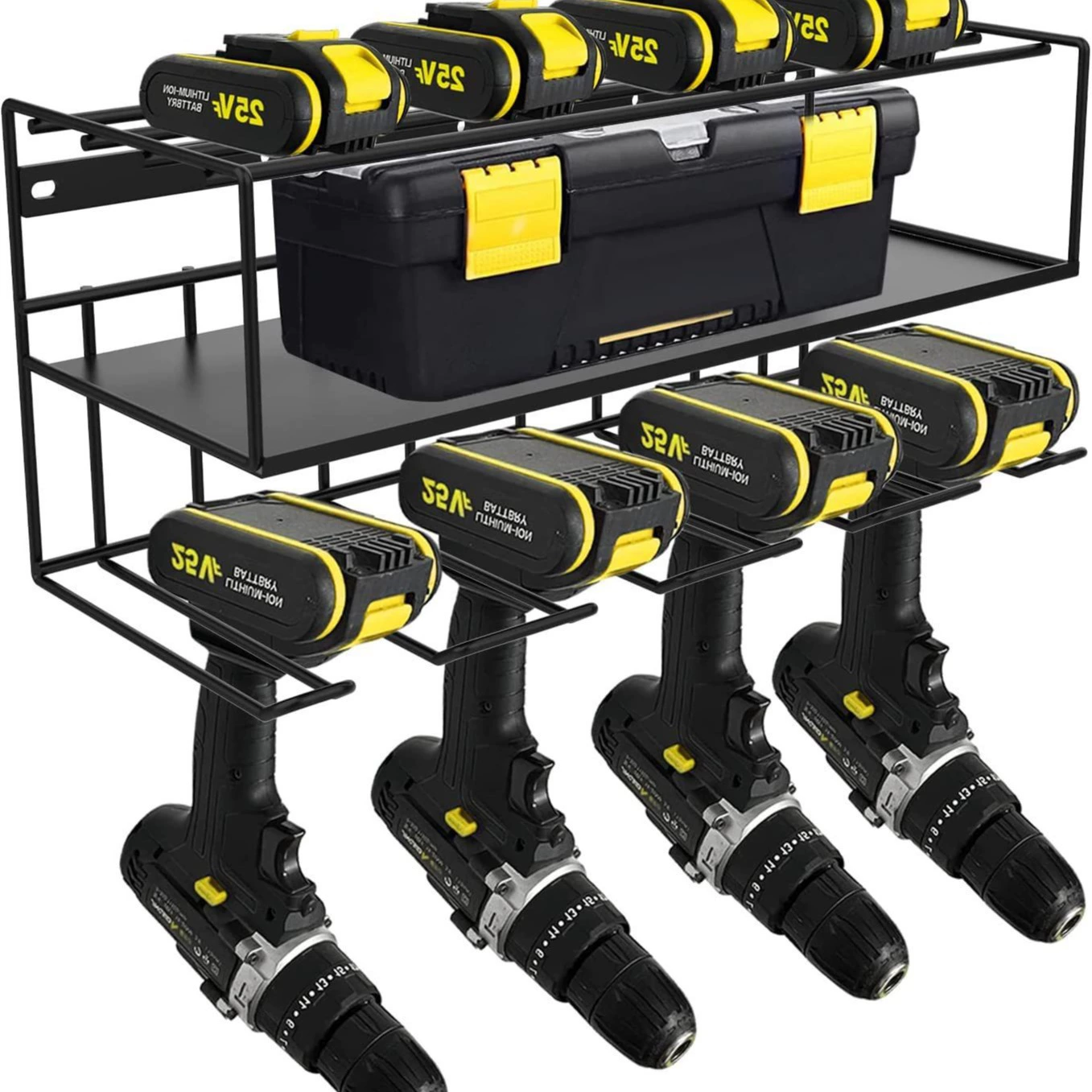 Flashlight, electric drill, electric tubing, storage system charging