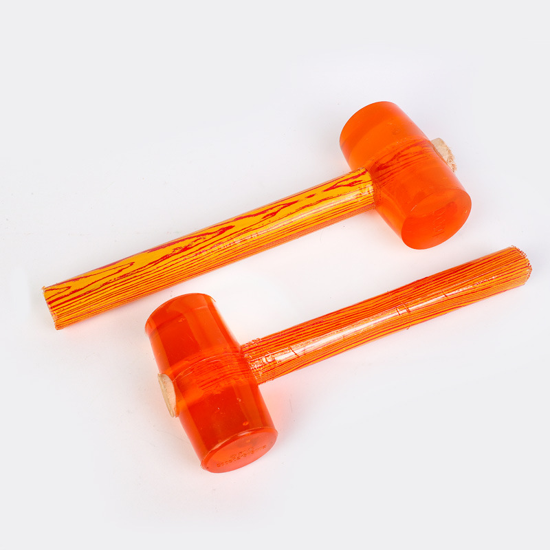 Manufacturer wholesale transparent hammer rubber hammer large rubber hammer for floor tiles elastic shockproof knocking tool