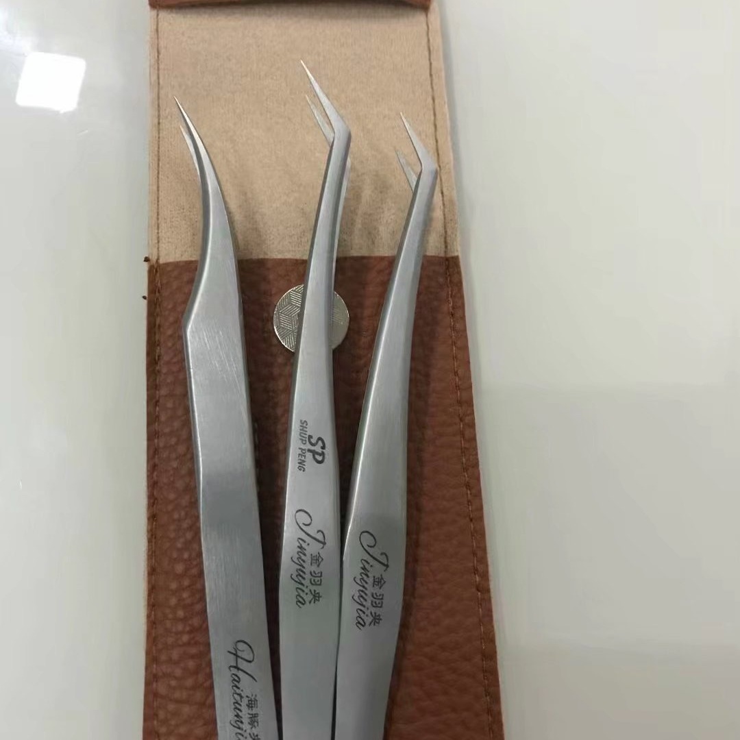 工厂直销金羽夹海豚专用开花镊子 睫毛镊子 美甲夹子