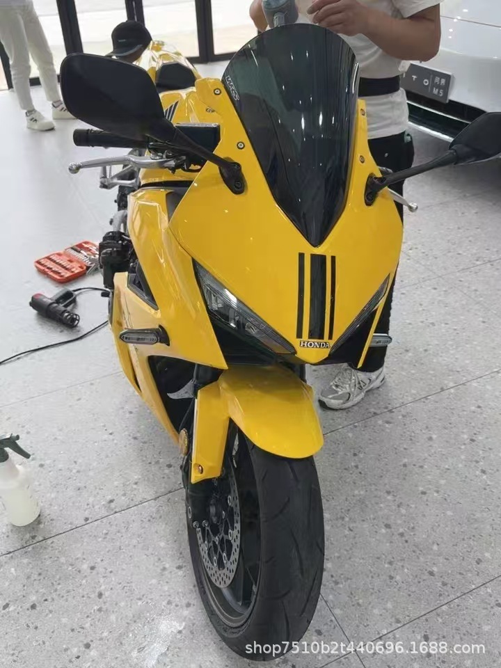 Suitable for Honda Cbr650R New Model Modified Height-Increasing Racing Windshield, Same Style as Wrs, 24-26 Height-Increasing Windscreen