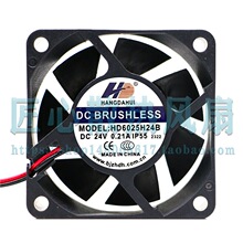 HANGDAHUI HD6025H24B DC 24V 0.21A IP55 60x25mm 6����ɢ�ȷ���