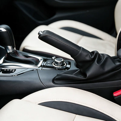 color stitching gear shift cover, Sürətlər qutusu və əl tormozu başlıqları
