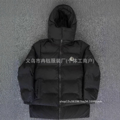 BigGooseBread Robe羽绒服跨境欧阳娜娜同款黑标面包服连帽