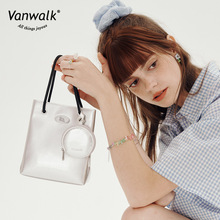 VANWALK周末系列 少女高級感小方包單肩手提包女手機斜挎煙盒包潮