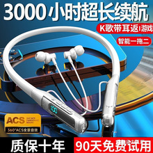 适用索尼超长续航挂脖式蓝牙耳机运动大电量入耳降噪2024批发批发