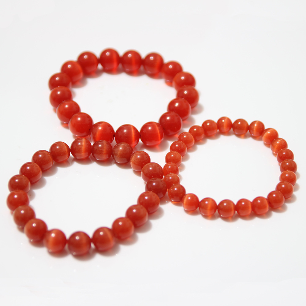 레드 캣츠아이 스톤 8mm/약 23개 16g