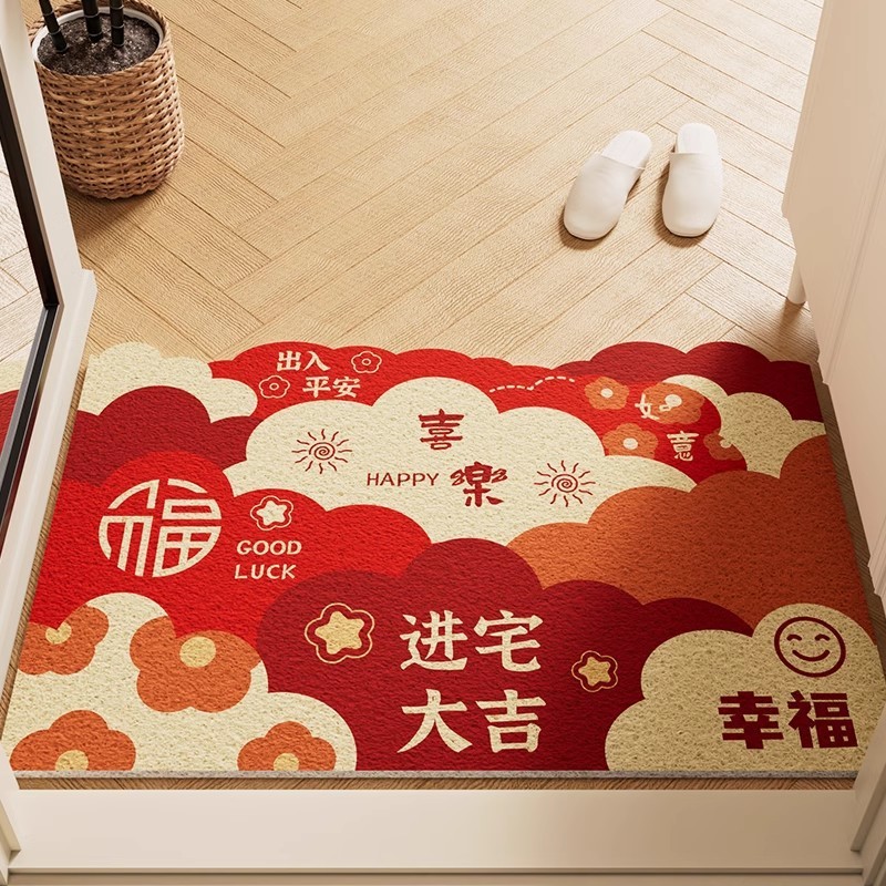 入户门地垫进门耐脏易打理防滑地垫玄关刮泥蹭土丝圈地垫可代发|undefined