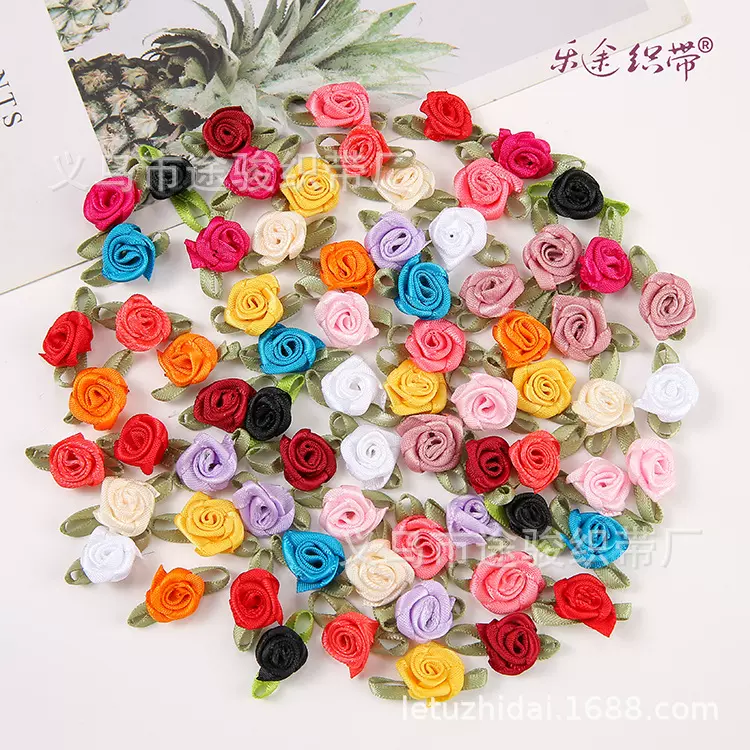 迷你玫瑰花1cm玫瑰花现货服装玩具窗帘装饰花亚马逊畅销小玫瑰花