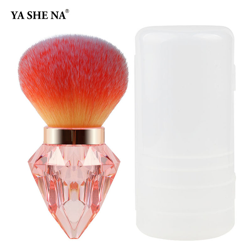 YASNA nuevo cepillo de maquillaje de diamante único cabeza de hongos multi-dispersión pinto de manicura herramientas de maquillaje
