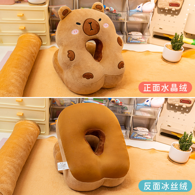 卡皮巴拉午睡枕趴睡枕小学生办公室睡觉神器儿童桌子午休枕头抱枕|undefined