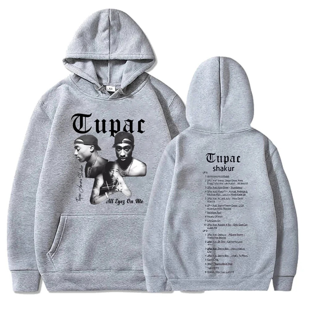 Tupac Hoodies 2pac Sweatshirts Rapper Printed Hoodie Setwear