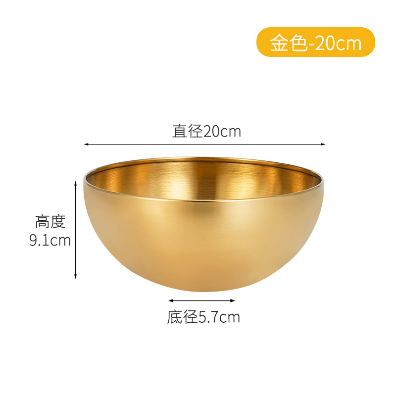 Bowl de ensalada de 20 cm # dorado