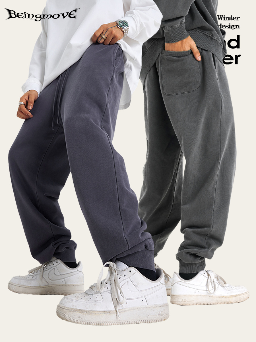 Impresora de marcas| 2025 otoño ropa de pareja de moda lazo suelto con chaqueta encapuchada calzoncillos de dos piezas