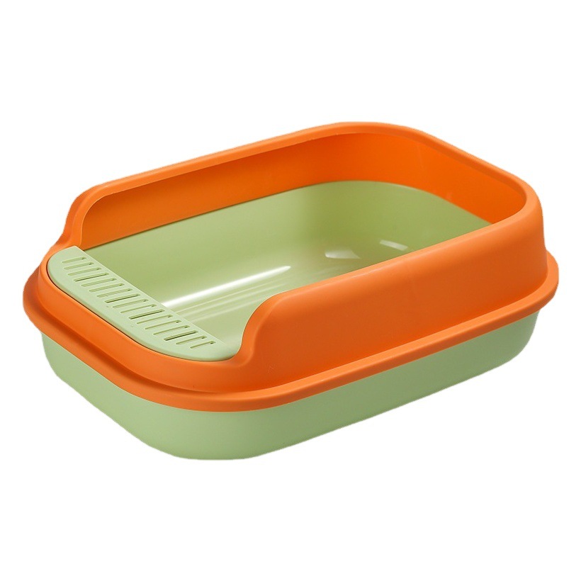 Caja de arena para gatos a prueba de salpicaduras semi-cerrado inodoro para gatos extra grande caja de arena para gatos desodorante caja de arena para gatos suministros para gatos