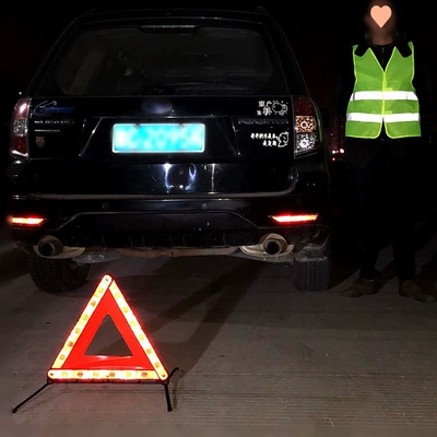 vehicle inspection tripod folding – Warning sign