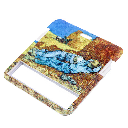 Van Gogh Starry Sky Sunflower Mobile Phone Lanyard Card Holder Combination Bus Card Brand Work Lanyard Campus Card Pendant