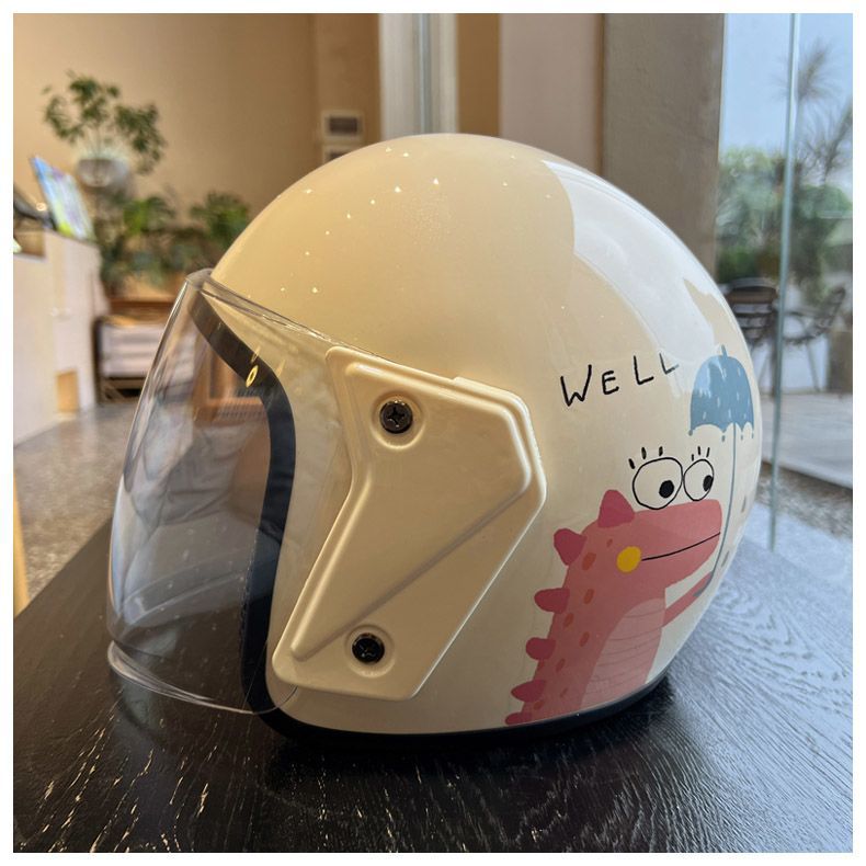 Winter 3C Certified Electric Motorcycle Helmet Cute Scooter Safety Warm