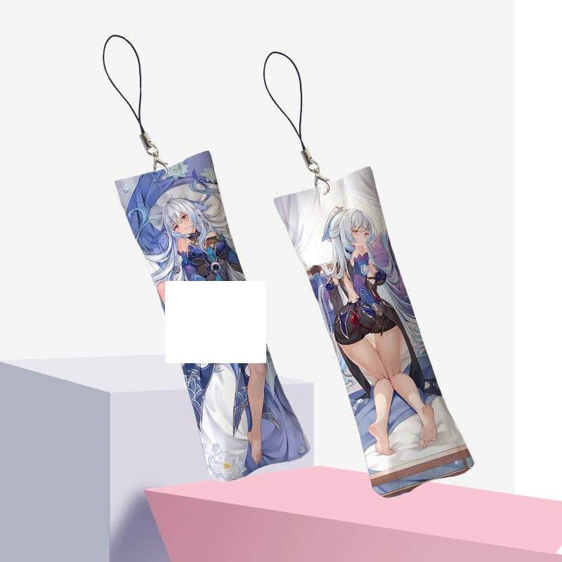 [崩坏星穹铁道镜流钥匙扣迷你挂件Mini Dakimakura手机书包挂件]